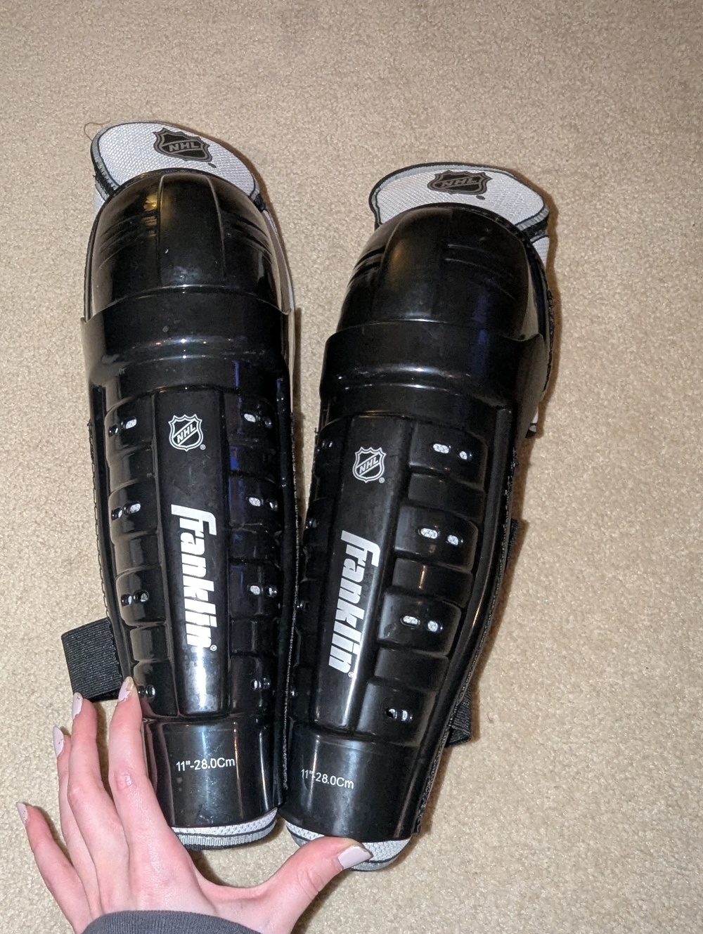 FRANKLIN SHIN GUARDS SG 175 HOCKEY JR L/XL